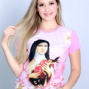 Baby Look Santa Teresinha lirios