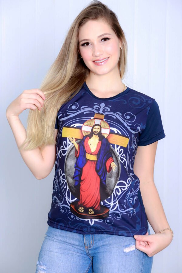 Baby Look Católica Jesus das Santas Chagas